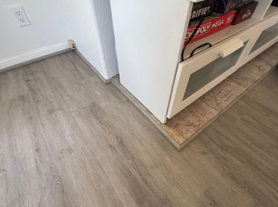 water-damaged Carpet Replacement with Waterproof LVP Flooring Installation - фото - 12