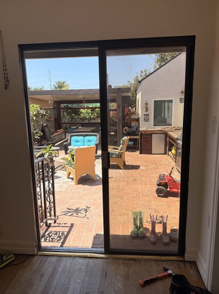 french Door Installation Replacing Sliding Glass Door - фото - 9