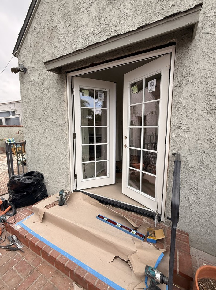 french Door Installation Replacing Sliding Glass Door - фото - 6