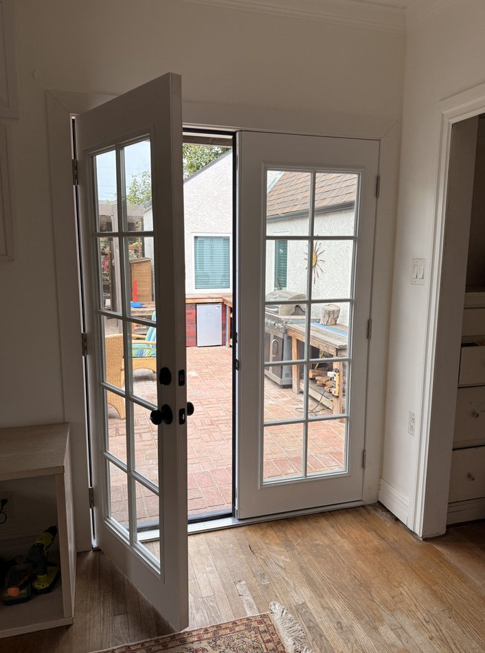 french Door Installation Replacing Sliding Glass Door - фото - 1