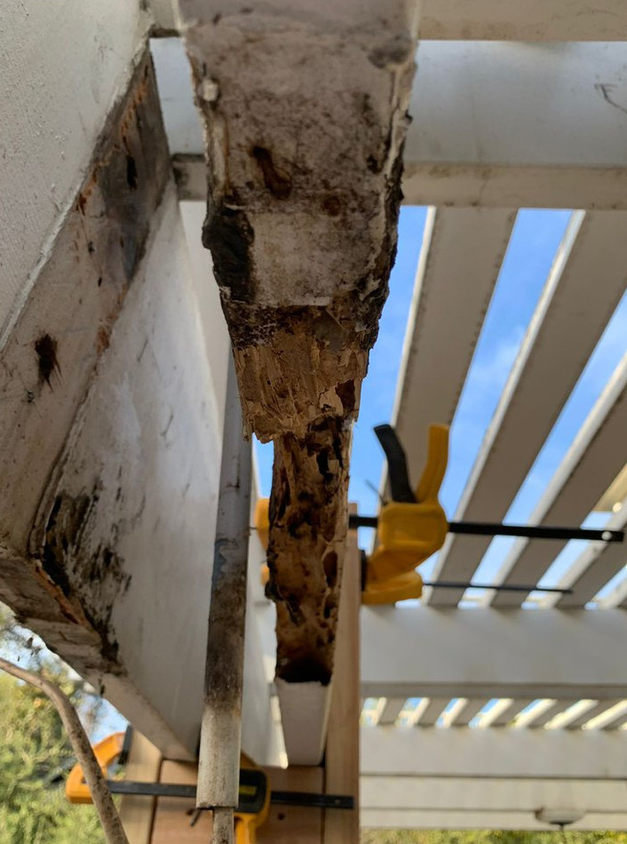 replacing a wooden column - фото - 6