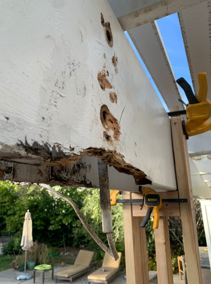 replacing a wooden column - фото - 5