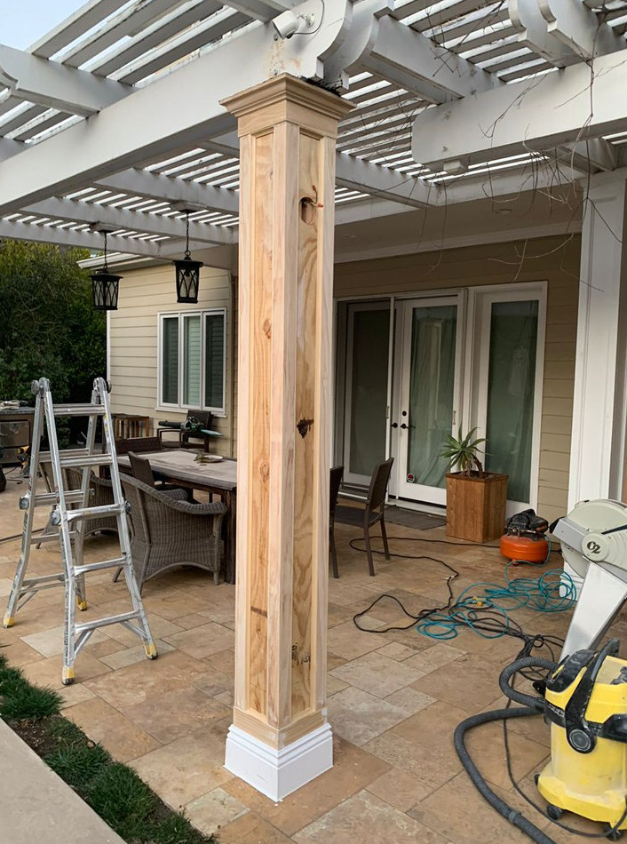 replacing a wooden column - фото - 3